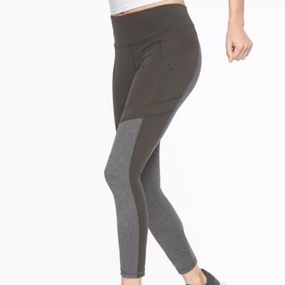 ATHLETA All In Structure Two Tone Leggings Size Medium